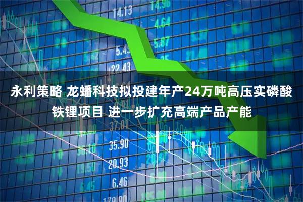 永利策略 龙蟠科技拟投建年产24万吨高压实磷酸铁锂项目 进一步扩充高端产品产能